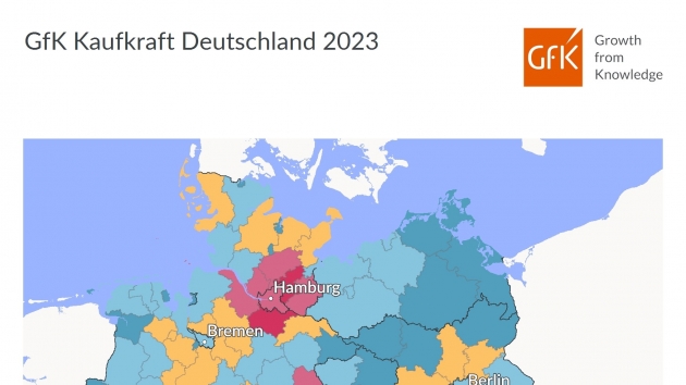 Kaufkraft der Deutschen steigt 2023 weiter - Die Kaufkraft der Deutschen steig im kommenden Jahr weiter an - Quelle: GfK